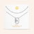 "Twin Token" Set of Two Initial Plate & Station Layering Necklaces