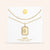 "Twin Token" Set of Two Baguette Initial Plate & Station Layering Necklaces