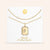 "Twin Token" Set of Two Baguette Initial Plate & Station Layering Necklaces