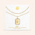 "Twin Token" Set of Two Baguette Initial Plate & Station Layering Necklaces