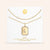 "Twin Token" Set of Two Baguette Initial Plate & Station Layering Necklaces