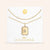 "Twin Token" Set of Two Baguette Initial Plate & Station Layering Necklaces