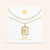 "Twin Token" Set of Two Baguette Initial Plate & Station Layering Necklaces