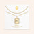 "Twin Token" Set of Two Baguette Initial Plate & Station Layering Necklaces