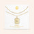 "Twin Token" Set of Two Baguette Initial Plate & Station Layering Necklaces