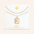 "Twin Token" Set of Two Baguette Initial Plate & Station Layering Necklaces