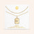 "Twin Token" Set of Two Baguette Initial Plate & Station Layering Necklaces