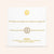 "Twin Token" Set of Two Initial Plate & Station Pull-tie Bracelets