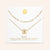 "Whispers" Set of Two Initial Cube & Clip Chain Layering Necklaces