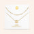 "Whispers" Set of Two Initial Cube & Clip Chain Layering Necklaces