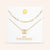 "Whispers" Set of Two Initial Cube & Clip Chain Layering Necklaces