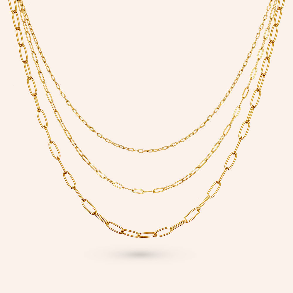 【U LAN】23FW★ [LAN ARCHIVE] 016 Layered clip necklace 유랜 [LAN ARCHIVE] Layered clip necklace