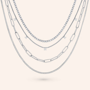 "Ellianna" Set of Two 1.2CTW Double Layered Necklaces