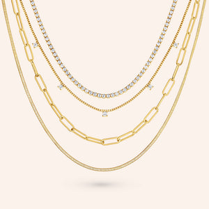 "Ellianna" Set of Two 1.2CTW Double Layered Necklaces