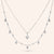 "Estrella" Set of Two 1.2CTW North Star and Stationed Layering Necklaces