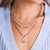 "Gracey" Virgin Mary Triple Strand Layered Necklace