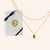 "Emberly" Set of Two Plate Pendant Layering Necklaces