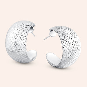 "Evelyn" High Polished 1" Statement Earrings