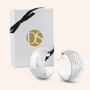 "Evelyn" High Polished 1" Statement Earrings