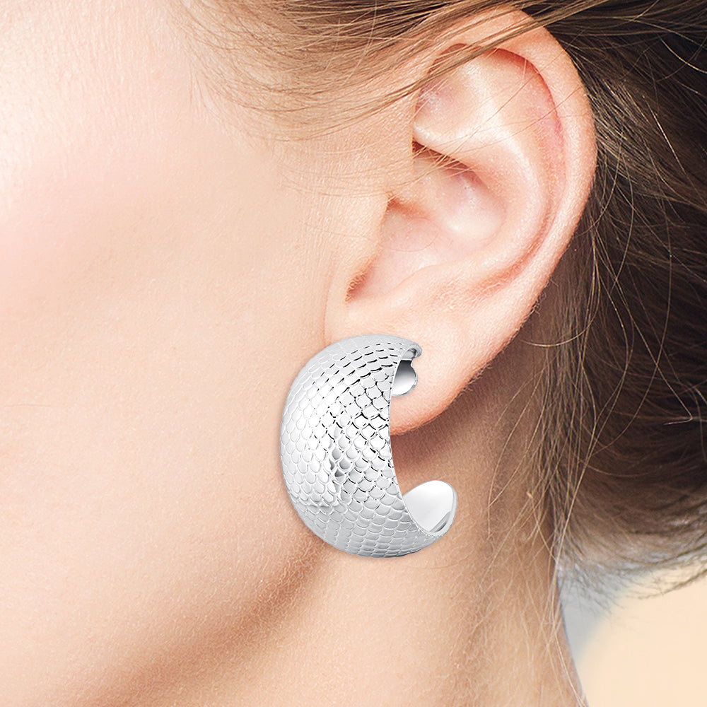 "Evelyn" High Polished 1" Statement Earrings