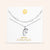 "DS Bubbly" Set of Two Initial Letter & Clip Chain Layering Necklace