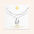 "DS Bubbly" Set of Two Initial Letter & Clip Chain Layering Necklace