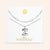 "DS Bubbly" Set of Two Initial Letter & Clip Chain Layering Necklace