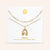 "DS Bubbly" Set of Two Initial Letter & Clip Chain Layering Necklace