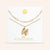 "DS Bubbly" Set of Two Initial Letter & Clip Chain Layering Necklace