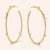 "Hoopla" 1CTW Round Cut Texture 2" Hoop Earrings