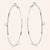 "Maya" 0.9CTW Round Cut Hoop Earrings