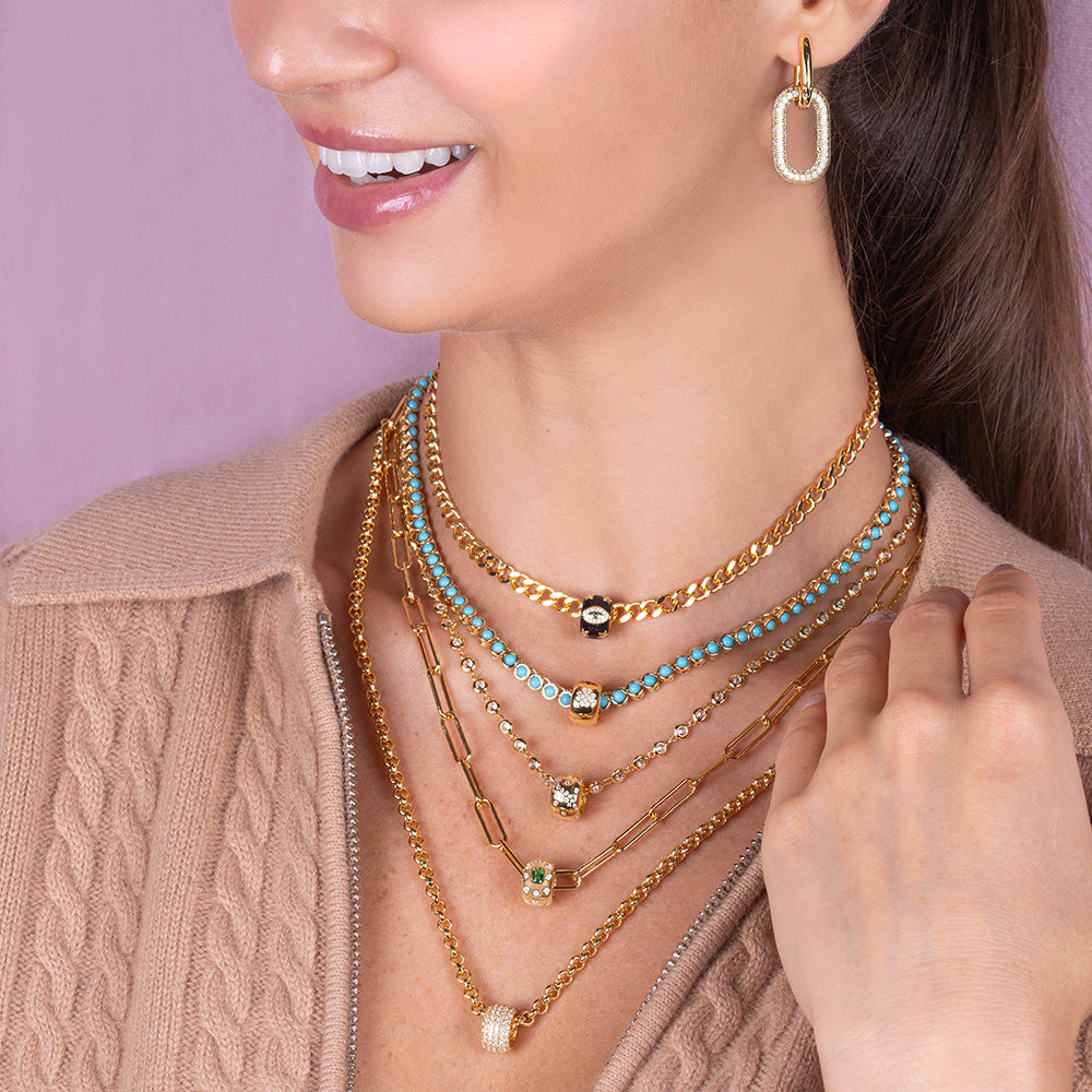 "It's About You" Rondelle Birthstone  Necklace