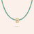 "The Rondelle" Flower Charm Tennis Necklace