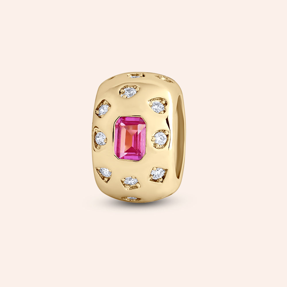 "It's About You" Rondelle Birthstone Charm