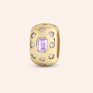 "It's About You" Rondelle Birthstone Charm