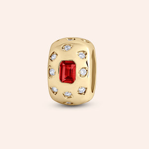 "It's About You" Rondelle Birthstone Charm