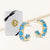 "Bling it On" Turquoise Inside-Outside 0.8" Hoops