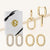 "Change it Up" 3 Interchangeable Links Hoop Earrings Set