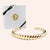 "Donatella" High Polished Twisted Cuff Bracelet