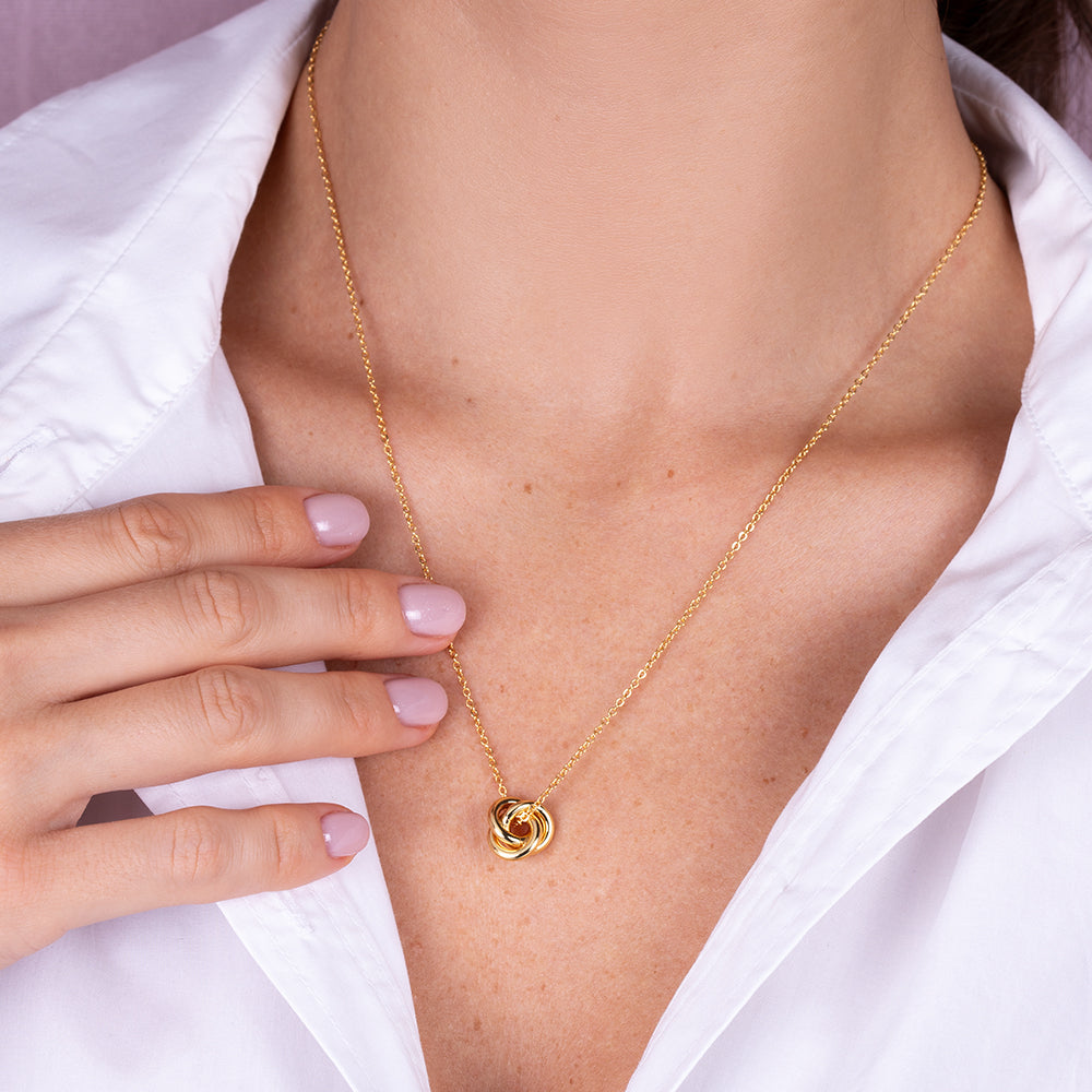 "Eternal Bond" High Polished Pendant Necklace