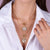 "Stellar Me" Mother of Pearl Reversible Medallion Necklace