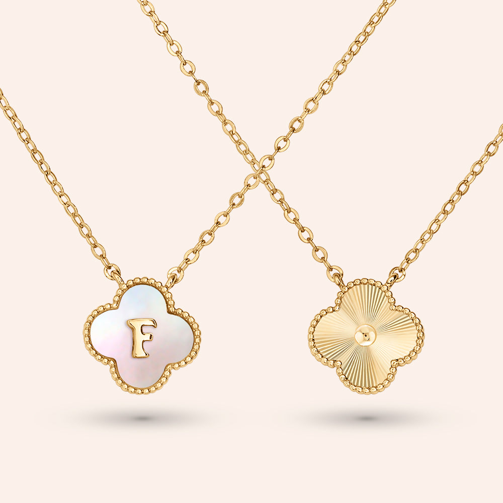 "Unique Blossom" Mother of Pearl Reversible Necklace