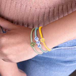 "Lemon Squeeze" Hair Ties & Bracelet Jewels -  Set of 3