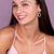 "Bubbly Shine"  Set of Two Initial Letter  & Curb chain Layering Necklace