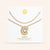 "Bubbly Shine"  Set of Two Initial Letter  & Curb chain Layering Necklace