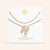 "Bubbly Shine"  Set of Two Initial Letter  & Curb chain Layering Necklace