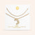 "Bubbly Shine"  Set of Two Initial Letter  & Curb chain Layering Necklace