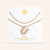 "Bubbly Shine"  Set of Two Initial Letter  & Curb chain Layering Necklace