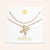 "Bubbly Shine"  Set of Two Initial Letter  & Curb chain Layering Necklace