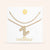 "Bubbly Shine"  Set of Two Initial Letter  & Curb chain Layering Necklace